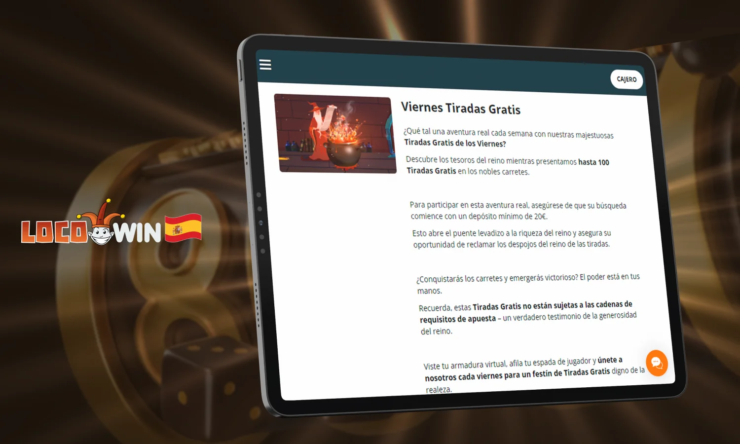 Giros gratis en Locowin los viernes